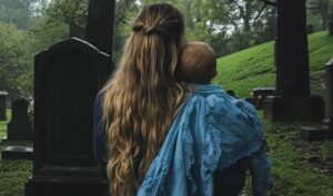 Ik gaf geld aan een arme vrouw met een baby — De volgende ochtend was ik verrast haar iets te zien doen bij het graf van mijn man.