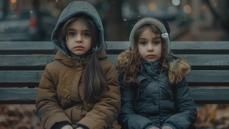 Vrouw ontdekt schokkende waarheid nadat ze tweelingmeisjes is gevolgd die elke avond alleen in het park zitten.