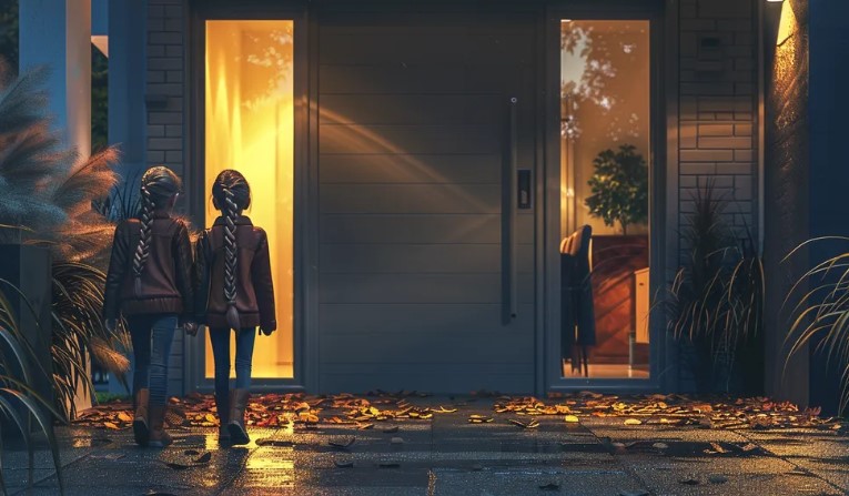 Vrouw ontdekt schokkende waarheid nadat ze tweelingmeisjes is gevolgd die elke avond alleen in het park zitten.