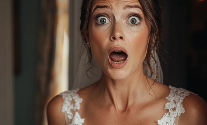 Bij onze huwelijksceremonie betrad mijn verloofde de kerk met een peuter die zijn evenbeeld was en zei: 'Ik moet je de waarheid vertellen.'