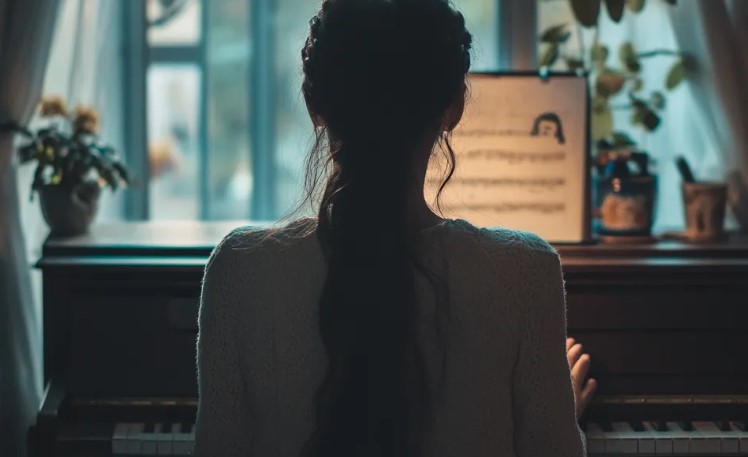 De muzieklerares biedt een "arme" jongen gratis les aan en ontdekt dan de ware identiteit van zijn vader.