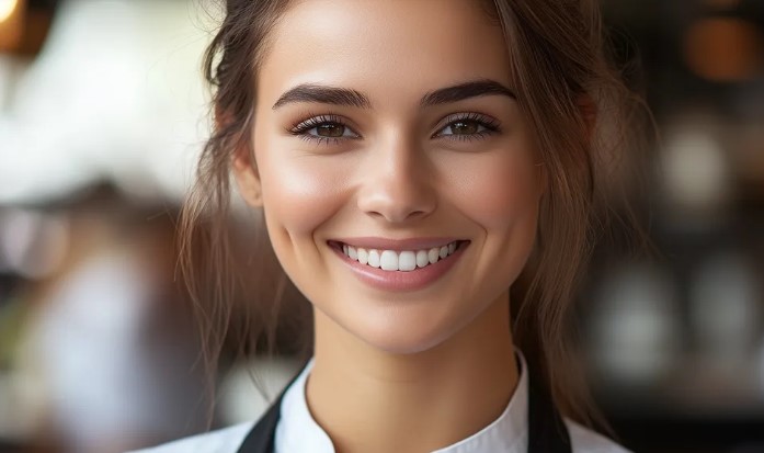 Een man gaat op een eerste date met zijn collega en ziet dat zij haar best doet om het te verpesten.