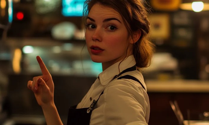 Een man gaat op een eerste date met zijn collega en ziet dat zij haar best doet om het te verpesten.