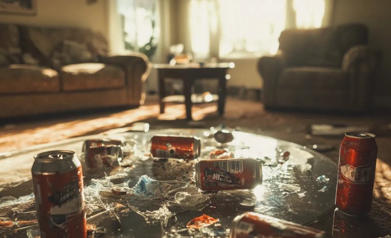 Mijn 32-jarige zoon gaf een wild verjaardagsfeest in mijn huis en richtte bijna alles te gronde.