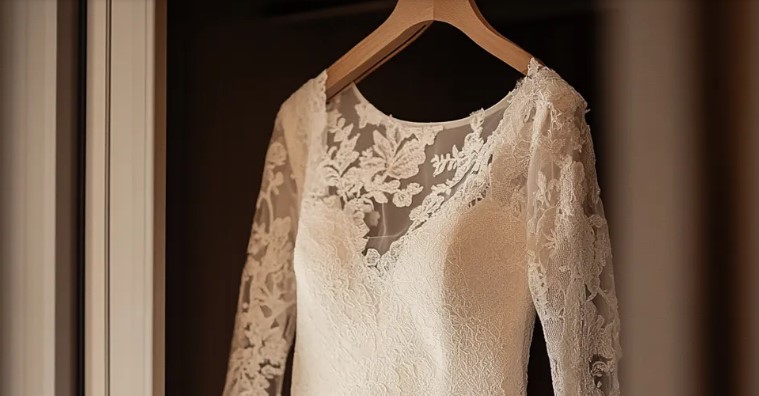 Mijn toekomstige schoonmoeder verscheen op mijn bruiloft in een jurk die identiek was aan de mijne – maar de reactie van mijn verloofde zorgde ervoor dat de hele kerk stilviel.