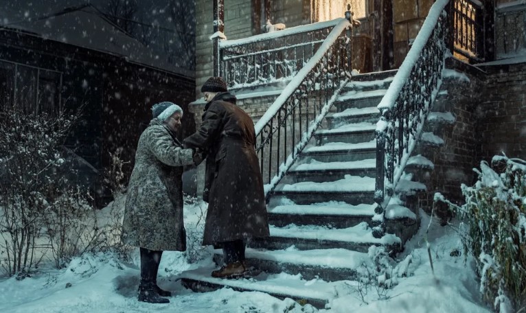 Op een besneeuwde kerstavond vond ik een oudere vrouw langs de weg en nam haar mee naar huis – dagen later stond er een luxueus versierde terreinwagen voor mijn deur.