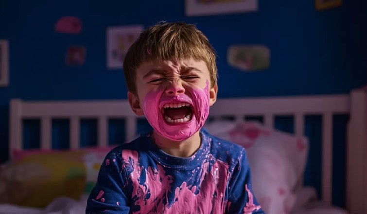 Ik hoorde onze baby huilen terwijl ik onder de douche stond en mijn vrouw keek televisie – toen ik zijn kamer binnenkwam, schreeuwde ik van schrik.