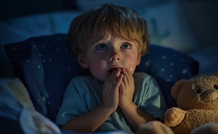 Ik hoorde onze baby huilen terwijl ik onder de douche stond en mijn vrouw keek televisie – toen ik zijn kamer binnenkwam, schreeuwde ik van schrik.