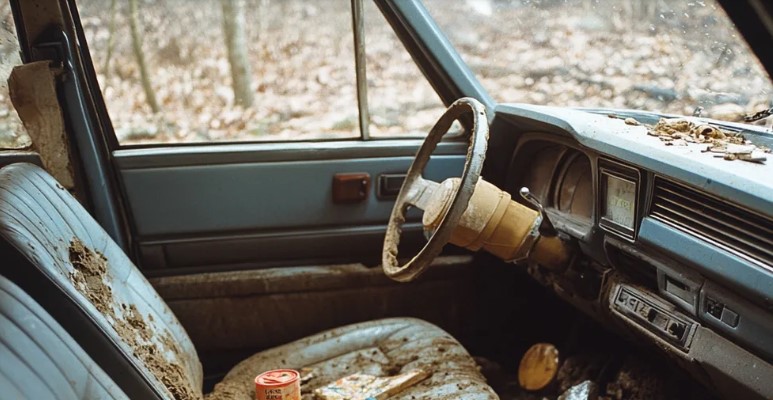 Terwijl ik de auto aan het schoonmaken was, vroeg mijn zoon: 'Waarom nemen we niet gewoon de geheime auto waarmee papa rijdt?'