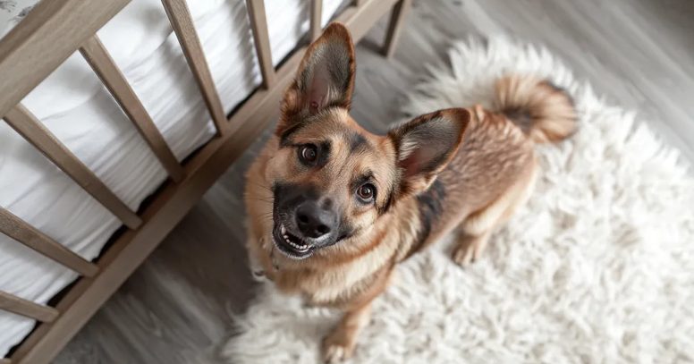 Onze hond bleef maar blaffen bij het wiegje van onze pasgeborene — wat ik onder het matras ontdekte, liet me versteld staan.