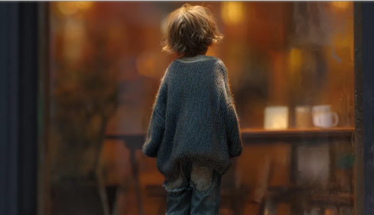 Ik hielp een koude, hongerige jongen die uit een café was gezet – de volgende dag ontdekte ik wie hij was en ik kon het niet geloven.