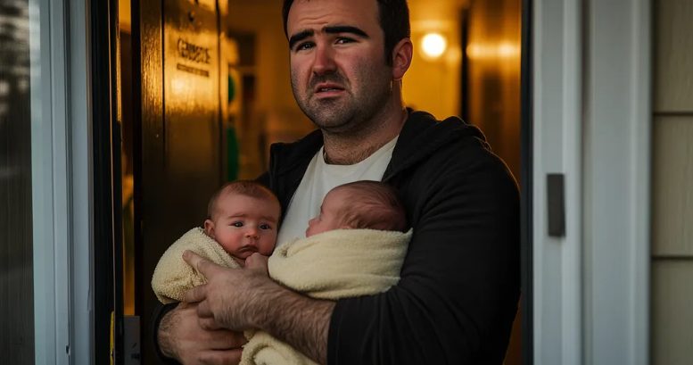 Ik ging mijn vrouw en onze pasgeboren tweeling uit het ziekenhuis ophalen — ik vond alleen de baby’s en een briefje.
