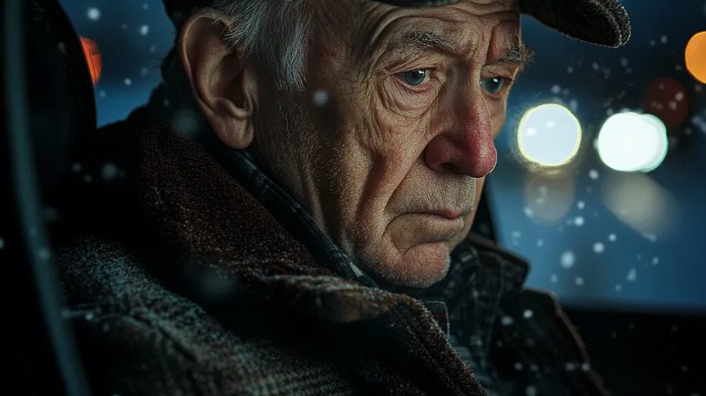 Ik heb een oude man opgepikt op een eenzame winterweg – hem bij mij laten overnachten heeft mijn leven voorgoed veranderd.