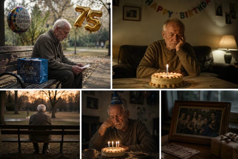 Ik was de enige die kwam opdagen op de 80ste verjaardag van mijn opa – Toen ik zijn tranen zag, wist ik dat mijn familie een les moest leren.