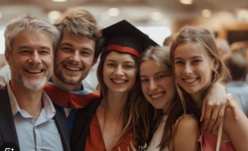 Ik heb 22 jaar van mijn leven opgegeven om mijn drie nichtjes (drieling) groot te brengen — wat ze deden op hun diploma-uitreiking deed me op mijn knieën vallen.