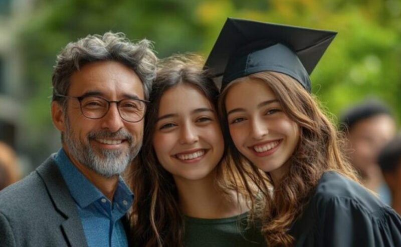 Ik heb 22 jaar van mijn leven opgegeven om mijn drie nichtjes (drieling) groot te brengen — wat ze deden op hun diploma-uitreiking deed me op mijn knieën vallen.