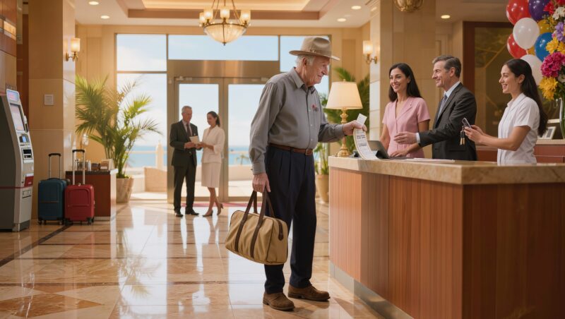 Mijn familie liet opa achter in het hotel om niet te hoeven betalen — ze beseften niet dat ik de verkeerde kleinzoon was om mee te sollen.