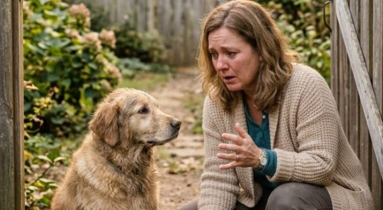 EEN VREEMDE HOND ZAT ELKE DAG EEN JAAR LANG BIJ HET GRAF VAN MIJN OVERLEDEN ZOON — TOEN KWAM HIJ OP EEN DAG NAAR MIJN TUIN MET EEN SPEELTJE IN ZIJN BEK