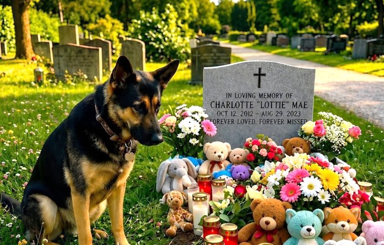 EEN VREEMDE HOND ZAT ELKE DAG EEN JAAR LANG BIJ HET GRAF VAN MIJN OVERLEDEN ZOON — TOEN KWAM HIJ OP EEN DAG NAAR MIJN TUIN MET EEN SPEELTJE IN ZIJN BEK